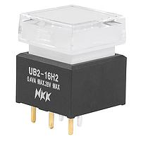 NKK Switches UB216SKG036G-3JB Pushbutton Switches SPDT ON-ON SQR PCD