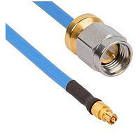 Amphenol SV Microwave 7029-3640 RF Cable Assemblies SMA Male to SMPM Fem 12IN