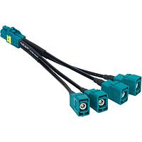 Amphenol RF 095-820-199M200 RF Cable Assemblies AUTOMATE TypeA Mini-FAKRA Quad Straight Jack/Gen 3.5 FAKRA Straight Jack 2 Meter