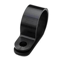 HellermannTyton 211-60009 Cable Mounts P-Clamp, 0.39" Wide, 0.69" Max Bundle Dia, 0.17" Mounting Hole Dia, PA66HS, Black, 100/pkg