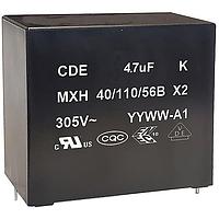 Cornell Dubilier (CDE) MXH105K305H20 RFI Suppression Capacitor 1uF 305VAC 10% X2 AEC-Q200