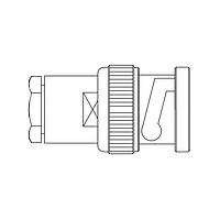 Adam Tech RF1-50-D-04-75 Connectors CRIMP BNC STRAIGHT PLUG - MIN RG - RF Connector