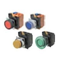 Omron Automation and Safety A22NN-BPA-NWA-G102-NN Standard Switches Assm Prj Plas Bzl Whte 1NO/NC