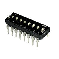 CTS Electronic Components 210-8MS DIP Switches 8 switch sections SPST