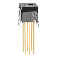 NKK Switches AS22BB Subminiature Slides DPDT ON-ON FLUSH STRAIGHT W/BRACKET