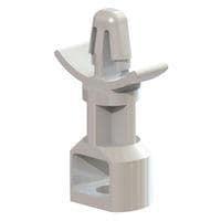 Essentra Components SRLAHS-7-01 Supports CB Spt,Rivet Mnt,Natural,7/16 in Spc