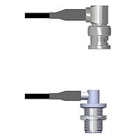 Amphenol Custom Cable Q-0E01S0008018i RF Cable Assemblies BNC-RP/N-RJB RG58 18I