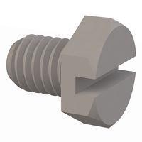 Essentra Components 011032X025PC Hex Slotted Hex Slotted Screw, #10-32 Thread, 1/4 Lg