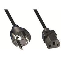 Qualtek Electronics 364002-D01-HB1 AC Power Cord BLK 2P PLG/3P RECPT 1 PER BAG SPECIAL