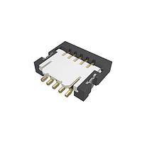 Amphenol FCI 59453-052110ECHLF Board Mount 0.50mm Flex Connectors, FPC/FFC Side Entry ZIF Connector, Surface Mount, 5 Positions, Top Contact, 0.50mm (0.020in) Pitch.