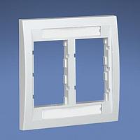 Panduit CBEWH-2GY Wire Ducting & Raceways Faceplate Frame Double Gang Exec