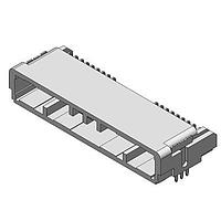 JAE Electronics MX77A040HF1 Standard 40 Pos. Compact, Low-Profile Connector, Right Angle Pin Header, SMT