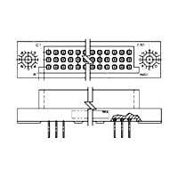 Raychem - TE Connectivity 443857-3 Board to Board & Mezzanine Connectors 3 ROW BOX RECEPTACLE,180 POS