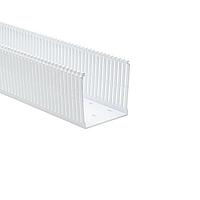 HellermannTyton 184-44001 High Density Slotted Wall Wiring Duct High Density Slotted Wall Wiring Duct, 4" x 4", Adhesive, PVC, White, 120ft/Carton