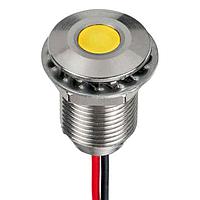 APEM Q10F5ANZZRGB24ECA Indicators Flush Black Anodized 24VDC RGB IP67