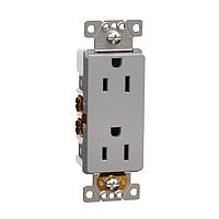 Square D SQR44101GY Receptacles TR 15A RECEPTACLE RESI GY