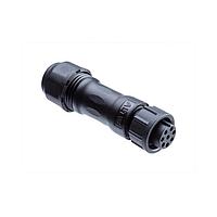 Amphenol LTW ABB-03BFMC-LL7LP0 Standard Circular Connector Ceres, Standard Size, Plastic, 10A, 03 pins, Female Connector, Male Contact, Straight, 2 Points Lock, Crimp, Field Installable, F8.1 - F10.0mm, IP67