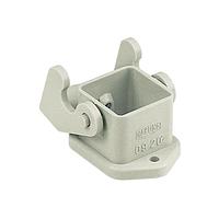 HARTING 09200030320 Housings HAN 3A BULKHEAD MNT 1 LEVER GREY PLASTIC