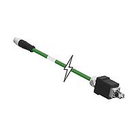 Molex 1201080204 Ethernet Cables / Networking Cables M12-4P(D)-MM-ST/PUSHPULL RJ  2M