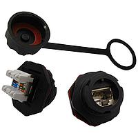 Stewart Connector SS-60400-029 Modular Punch Down Cable Jack  IP67  Industrial  Cat6a  Shielded