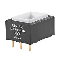 NKK Switches UB16RKG03N Pushbutton Switches LOW PROFILE PSHBTTN PC AND SOLDER