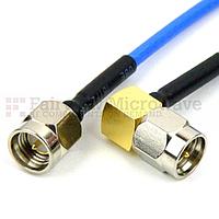 Fairview SCA54086 SMA Male to RA SMA Male Cable RG-316-DS Coax