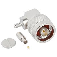 Amphenol RF 172180 Connectors N RIGHT ANGLE PLUG STD CABLE CRIMP