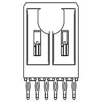 Amphenol FCI 70232-1108LF Headers 70232-1108LF-METRAL HDR 4RX1M STR PF
