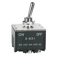 NKK Switches S831 High capacity standard size toggles 3PST ON-OFF HIGH CAP SCREW LUG