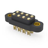 Mill-Max 869-10-008-00-012000 Spring-Loaded 8 Pin Double Row Spring-Loaded CONN 4-40