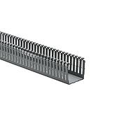HellermannTyton 184-22000 High Density Slotted Wall Wiring Duct High Density Slotted Wall Wiring Duct, 2" x 2", Non-Adhesive, PVC, Gray, 30ft/Box