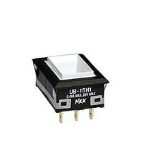 NKK Switches UB15NKG015C Pushbutton Switches LOW PROFILE PSHBTTN ILLMNTD/PC AND SLDR