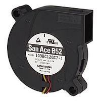 Sanyo Denki 109BC12GD7-1 Blowers DC Blower, 52x15mm, 12VDC, Locked Rotor Sensor