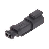 Amphenol SINE Systems AT04-2P-SR02BLK Connectors Recpt 2-Way RD Seal Strain Relief Black