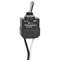 NKK Switches WT11L Environmentally Sealed Toggles ON None OFF SPST Wire Lead Panel Mnt