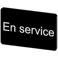 SIEMENS 3SU19000AD160GM0 Labeling Plate, En Service INSCR. LABEL,BLK 17.5 X 27MM, EN SERVICE