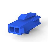 AMP Connectors - TE Connectivity 1-172157-6 Receptacle Housings CAP 2P MINI BLUE
