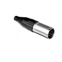 Amphenol Audio AC6AMBBULK XLR Connectors 6 Pole XLR Male Cable Connector, Machined Contacts, Black Finish, Bulk Packaging