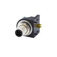 NorComp 853-004-113R001 Right Angle IP67 Male M5 Panel Mount 4 Position Right Angle Vertical Solder