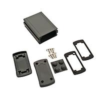 Bud Industries EXN-23351-BKP PCB Enclosure Extruded Aluminum Enclosure Black with Plastic Cover (1.4 X 2.7 X 3.5 In)