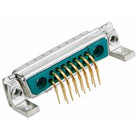 Amphenol CONEC 3017W2SAT99N40X Mixed Contact D-Sub Connectors 17W2 F R/A .318 M.BRKT 4-40 INS/CLIP