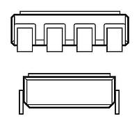 Broadcom HSSR-7111#600 MOSFET Output Optocouplers 90V/1.0 ohm MOSFET Hermetically sealed