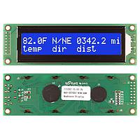 Newhaven Display NHD-0220DZ-NSW-BBW LCD Character Display Modules STN- BLUE Transm 116.0 x 37.0