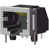 Amphenol Commercial Products RJE03-166-0210 Modular 6P Modular Jack w/ Side Flanges