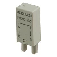 Carlo Gavazzi MODULE52 Carlo Gavazzi Protection Module for ZMI, ZD, ZDM Sockets series, with RC Filter, Operating Voltage 110-240VAC