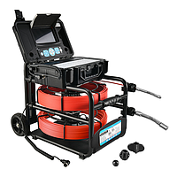 TvbTech 3499FB-Dual Sewer Drain Pipe Inspection Camera System (40m cable, Φ14mm: 648x488 Pixel; Φ23mm: AHD 1920*1080)