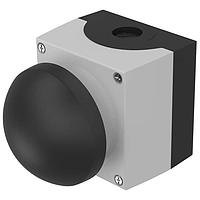 EAO 45-481.2810 Momentary Palm pushbutton black with metal enclosure grey momentary