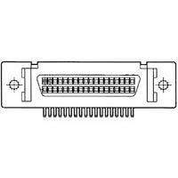 AMP Connectors - TE Connectivity 5174726-4 D-Sub Connectors - Standard Density WTOB 68P SHIELD CONN