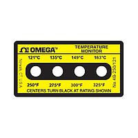 OMEGA 4B-A-275-30 Non-Reversible, Four point Horizontal Temperature Label (350 °F)
