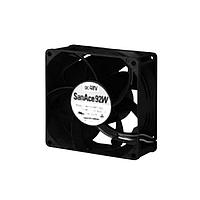 Sanyo Denki 9WV0924H1002 Axial Axial Fan, 92x92x38mm, 24VDC, 178CFM, Splash Proof, Sensorless, IP68